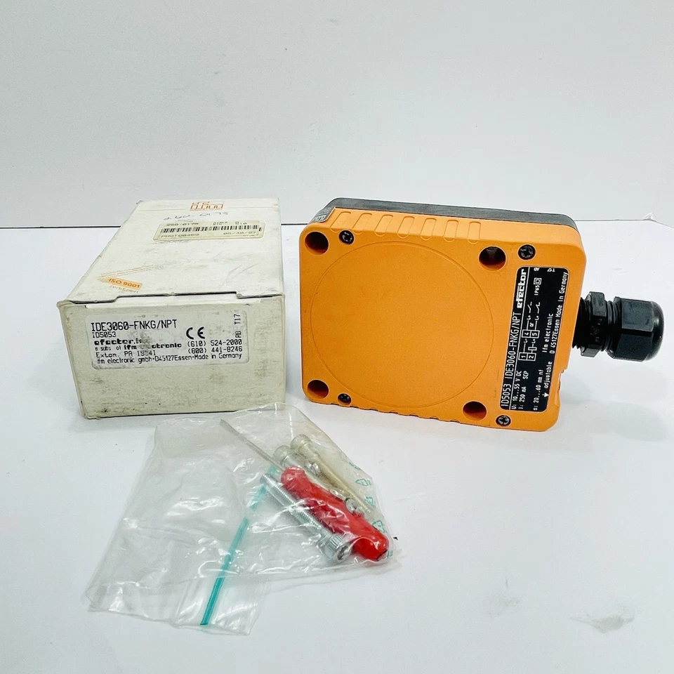 IFM Efector IDE3060-FNKG/NPT ID5053 Inductive Sensor 10-55VDC 20-60mm Range ~NEW - Image 2 of 4