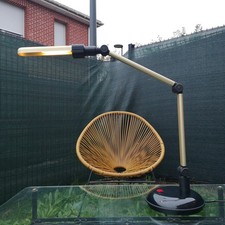 LAMPE ARCHITECTE MAZDA Aluminium Postmoderne Vintage Design 1980 ( memphis )