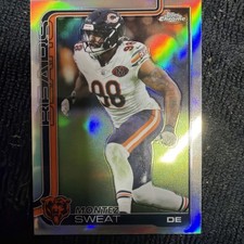 2025 Topps Chrome Football - Montez Sweat Refractor #56 Chicago Bears