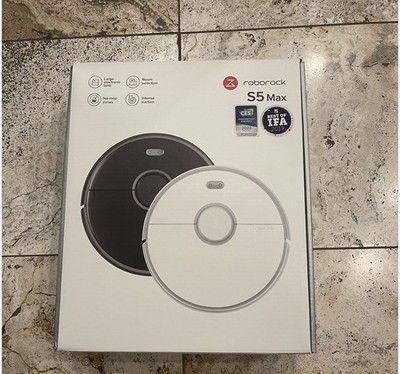 Roborock S5 Max Black Robot Vacuum Cleaner And Mop Combination Self Docking New