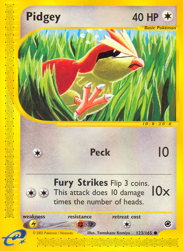 Pidgey (123/165) [Expedition: Base Set] Near Mint