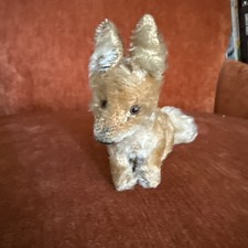 Steiff Animal Fox Xorry 16cm. Seated, sitting. See photos for condition