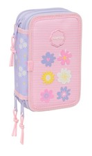SAFTA BOUQUET   School Pencil Case with 37 Tools Included, Children's Pencil Cas