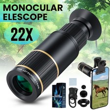 22X HD BAK4 Telescope Zoom Lens Monocular Phone camera Lens With Clip for Phones