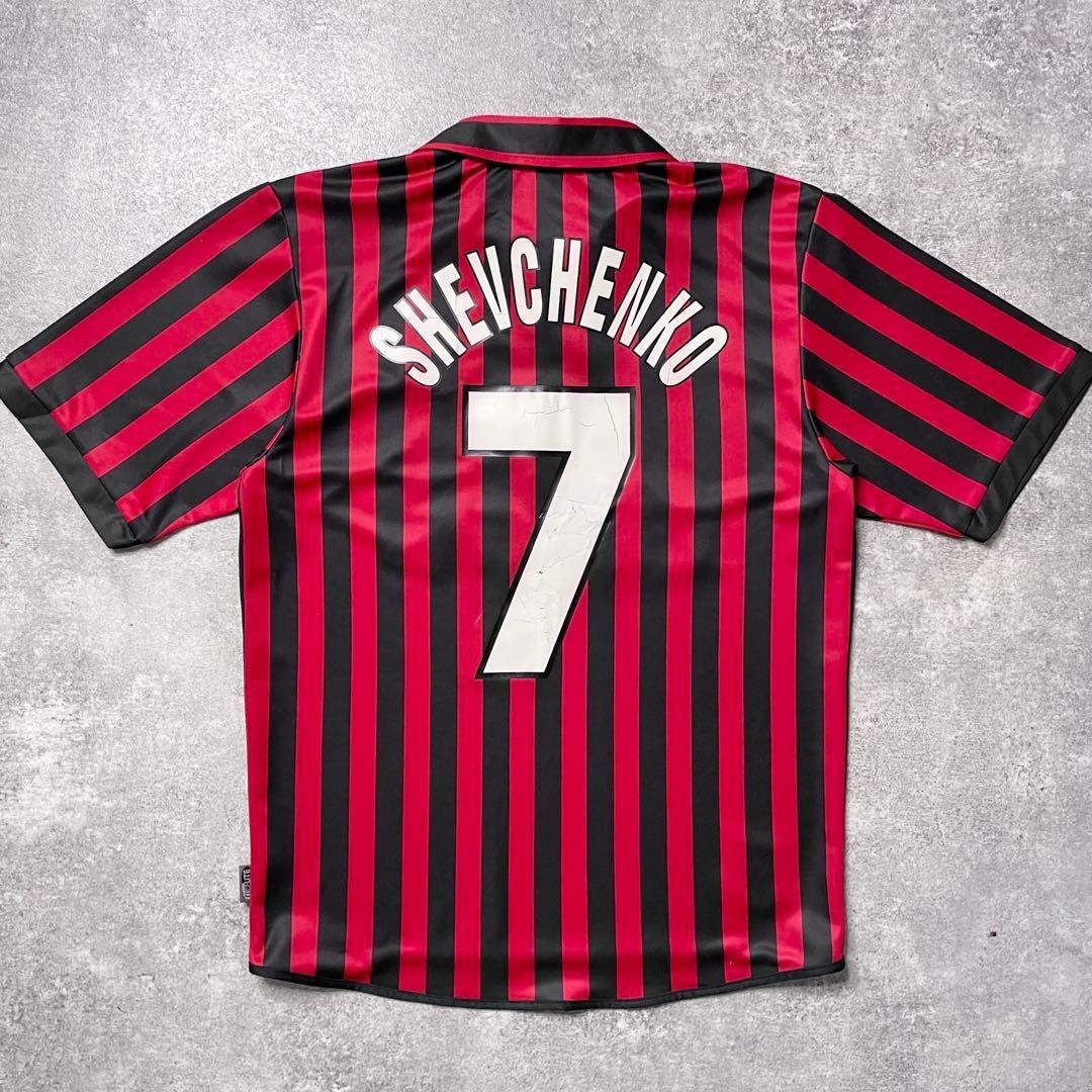 Andriy Shevchenko #7 AC Milan 99-00 100th Home Jersey Size XL