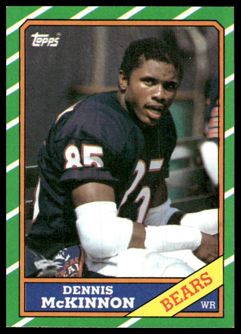 Dennis McKinnon RC 1986 Topps #14 Chicago Bears
