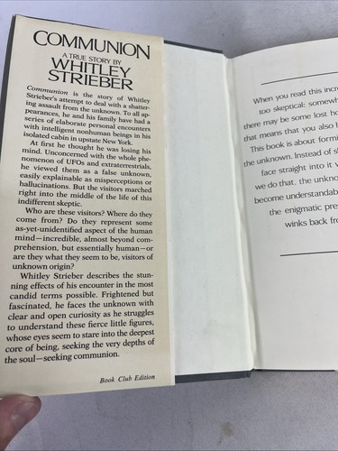 Kommunion: Eine wahre Geschichte von Whitley Strieber - HCDJ - BCE - 1987 - Bild 6 von 16