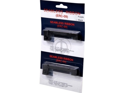 Noname Two Ink Ribbons Black 551309 ERC-09B Seamless Ribbon Black New - Bild 1 von 6