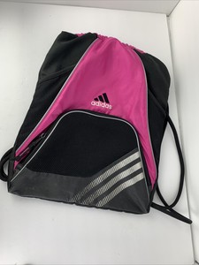 mochila saco adidas rosa