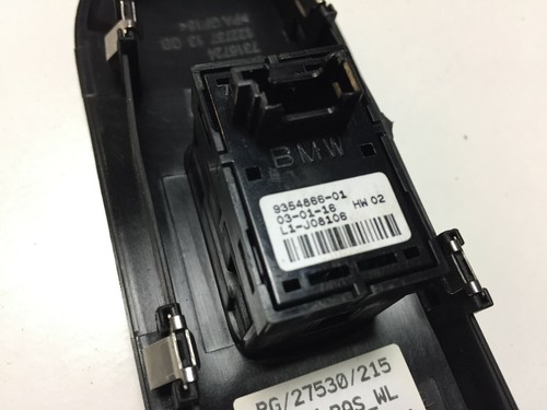 GENUINE MINI HATCH F55 F56 F57 N/S/F FRONT LEFT DOOR CARD WINDOW SWITCH 9354866 - Picture 3 of 3