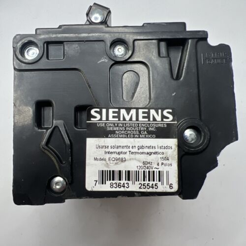 Siemens EQ9683 Interruttore Quad 4 Poli 150 Ampere - Foto 4 di 6