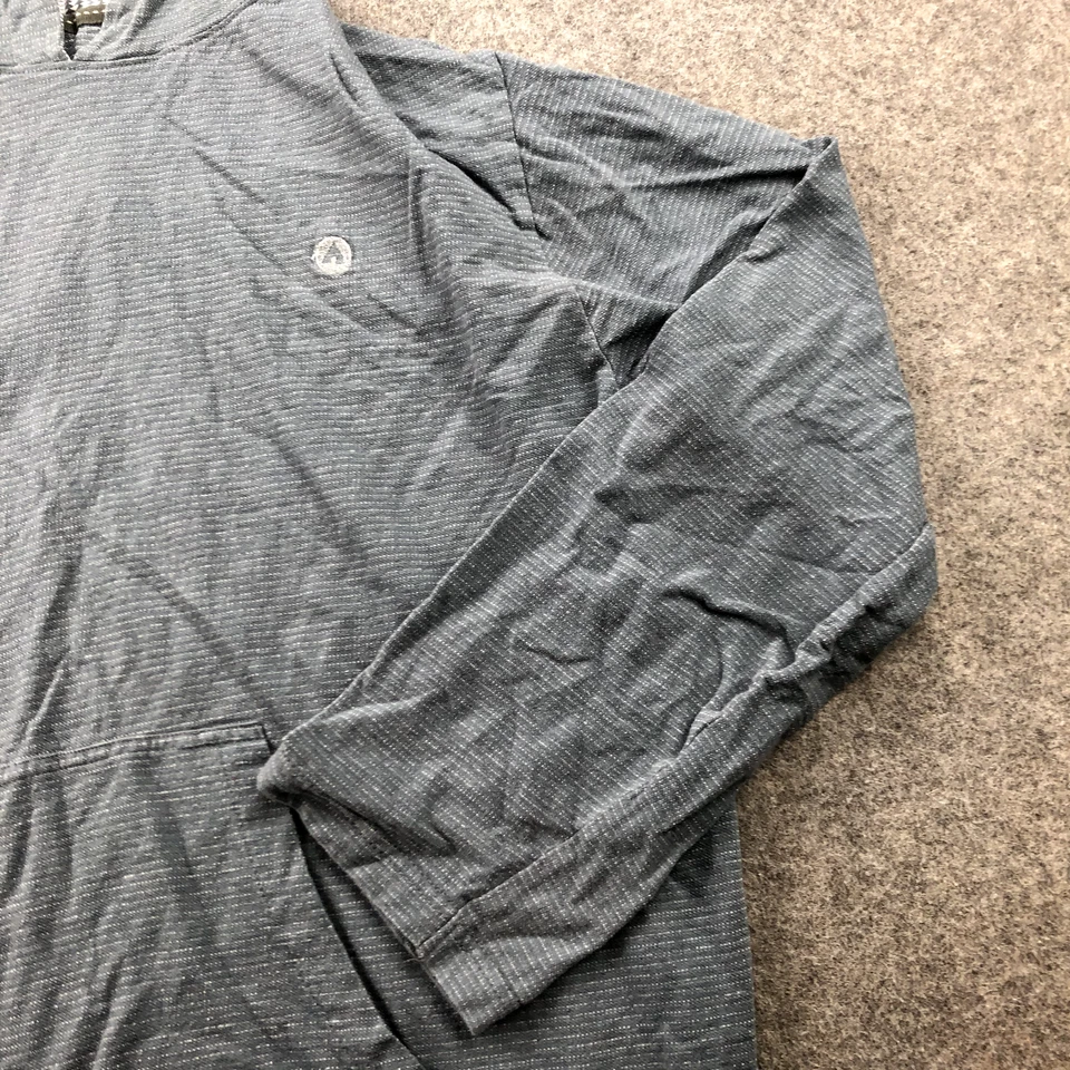 Sudadera con Capucha Airwalk Para Hombre XL Gris Sólido Con Capucha Cordón Bordado Patín Y2K Foto 3 de 4