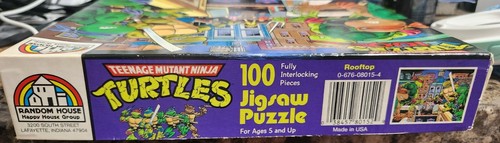 Vintage 1987 Teenage Mutant Ninja Turtles Rooftop House 100 Pc. Puzzle Complete - Picture 3 of 6
