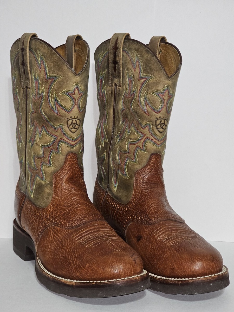 Brown Ariat Men's Heritage Crepe Western Boots Used Ariat