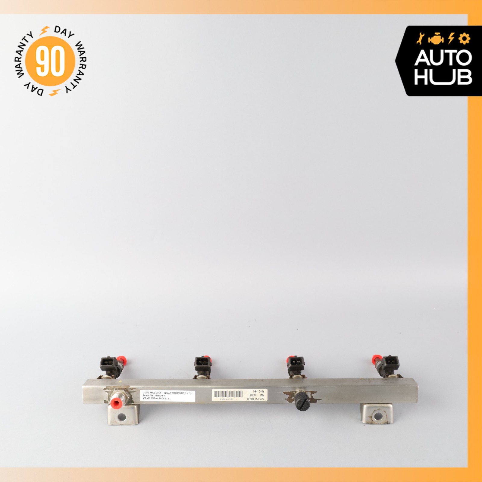 Maserati Quattroporte M139 Fuel Injection Rail Line w/ Injectors Right Side 71k