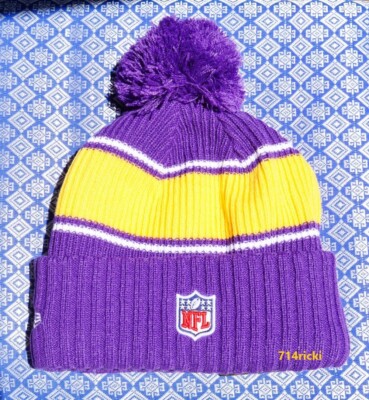2024 NFL On Field Minnesota Vikings New Era Knit Beanie Hat  display picture 2