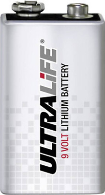 1x Ultralife Lithium E-Block 9V 1200 mAH lose Bulk U9VL-J-P