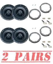 4) Cerwin Vega 6.5" 300W 2-Way Front & Rear Speakers for 2013-UP Ford Vehicles