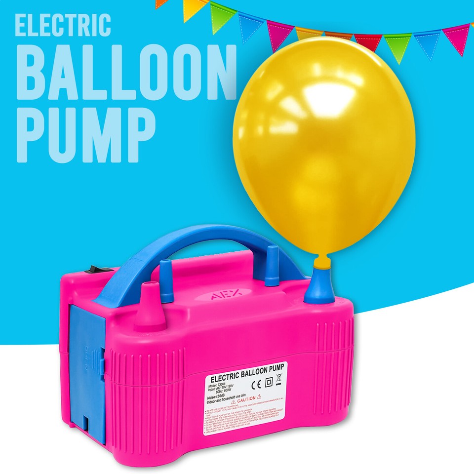 Portable Electric Balloon Pump - 600W, Dual Nozzles, High Power Inflator For Parties 11 thumbnail image