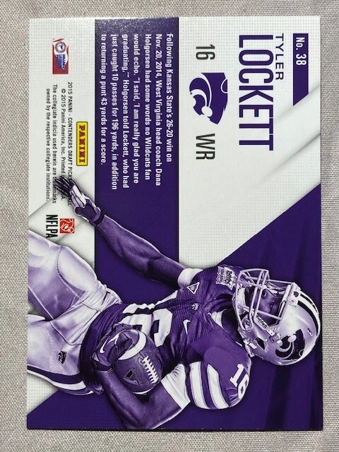 2015 Panini Contenders Draft Picks - School Colors #38 Tyler Lockett (RC) - Image 2 of 2