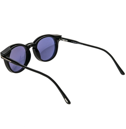 Gafas de sol ópticas Tom Ford TF5823HB 001 negras con clip magnético bloque azul 5823 - Imagen 10 de 13