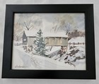 Watercolor Painting Of Covered Bridge By Artist, Keith Hoffman. — photo 4