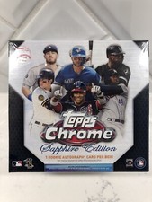 2020 Topps MLB Chrome SAPPHIRE Edition SEALED Hobby Box Online Exclusive