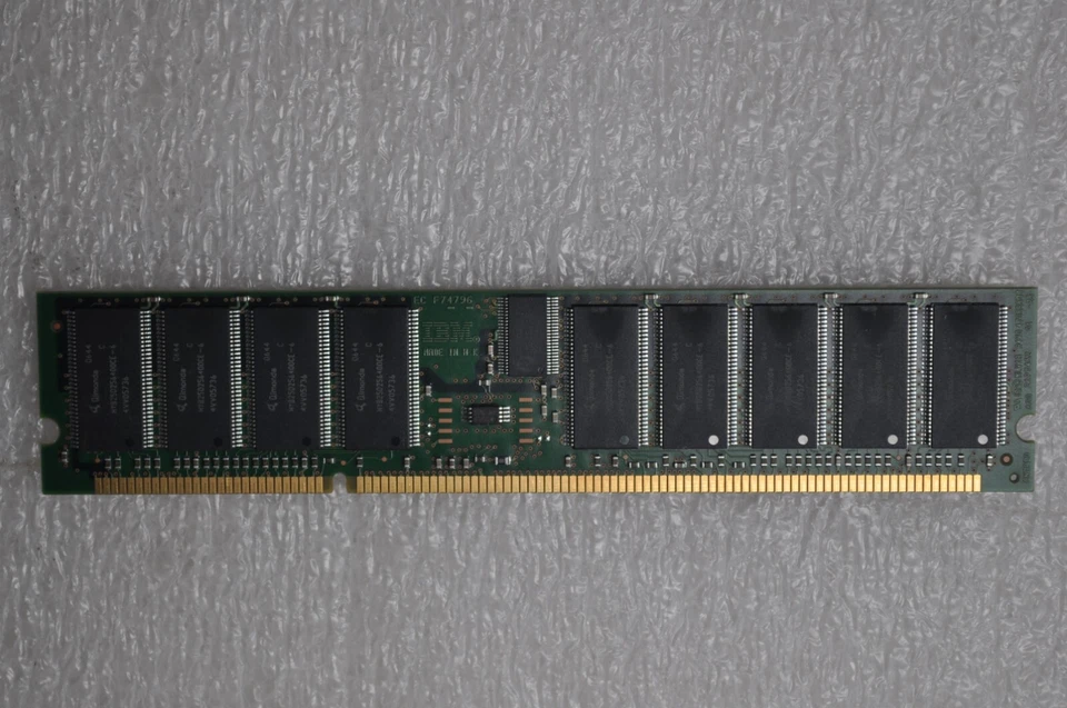 IBM 1Gb (512MbX2) PC2100 DDR1 266MHZ ECC CL2.5 208-PIN DIMM MEMORY 12R9240 - Image 2 of 2