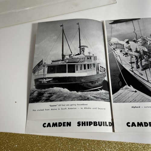 Camden Shipbuilding Co. Sea Street Camden Maine - ausklappbare Broschüre/Katalog RAR - Bild 8 von 19