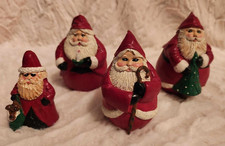 Santa Vintage Wooden 4 Piece Set