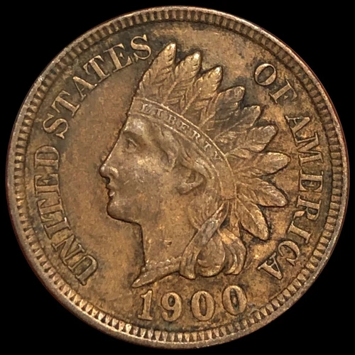 1900 Indian Head Cent AU+ Almost Uncirculated Affordable Type Coin A420