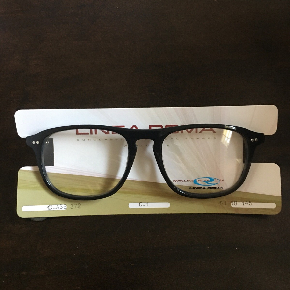 Linea Roma Class 372 C1 51-18-145 Plastic Glasses Frames Black | eBay