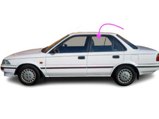 Fits: 1988-1992 Toyota Corolla 4D Sedan Driver Side Rear Left Door Window Glass