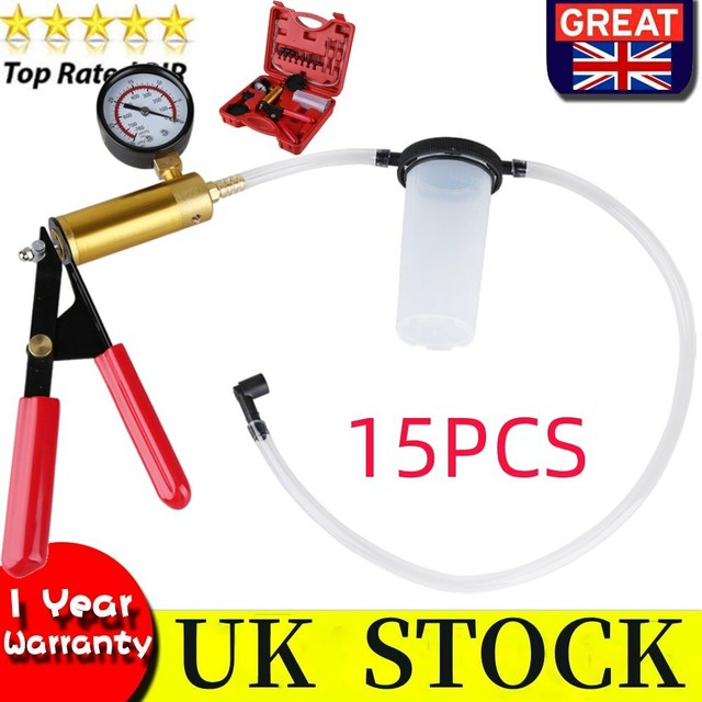 Hand Held Brake Self Bleeder Testing Bleed Kit Vacuum Pump Car Bleeding