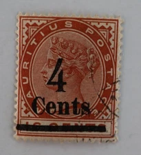 MAURITIUS 4C SCOTT 116 STANLEY GIBBONS 137 MNH