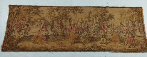 Vintage French Get Together Scene Home Decor Wall Hanging Tapestry 142x49 cm
