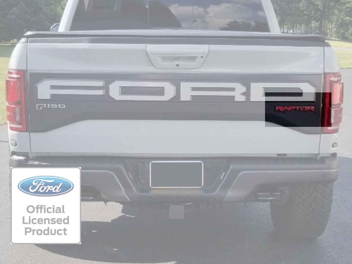 Reflective Overlay Decal For 2018 Ford Raptor F-150 Rear