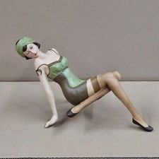 Pinup Badefrau  Deko Figur  Retro 50 er  32 cm