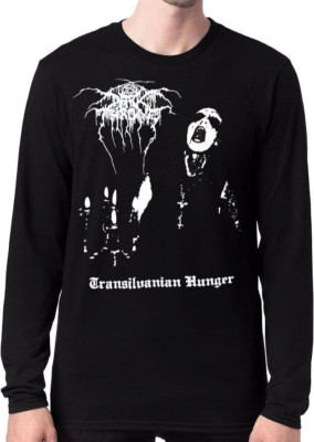 DARKTHRONE TRANSILVANIA HUNGER BLACK METAL BAND Black Long Sleeve T Shirt