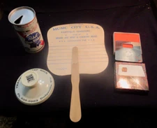 4 Vintage Advertising Items Pabst no opener needed Can Music City Fan ? Item