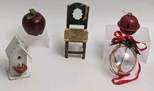Rustic Country Christmas Decor/Ornament Lot