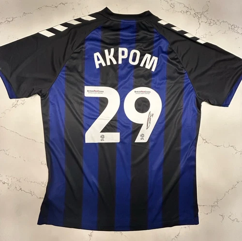 CHUBA AKPOM SIGNED MIDDLESBROUGH FC SHIRT **COA** RARE