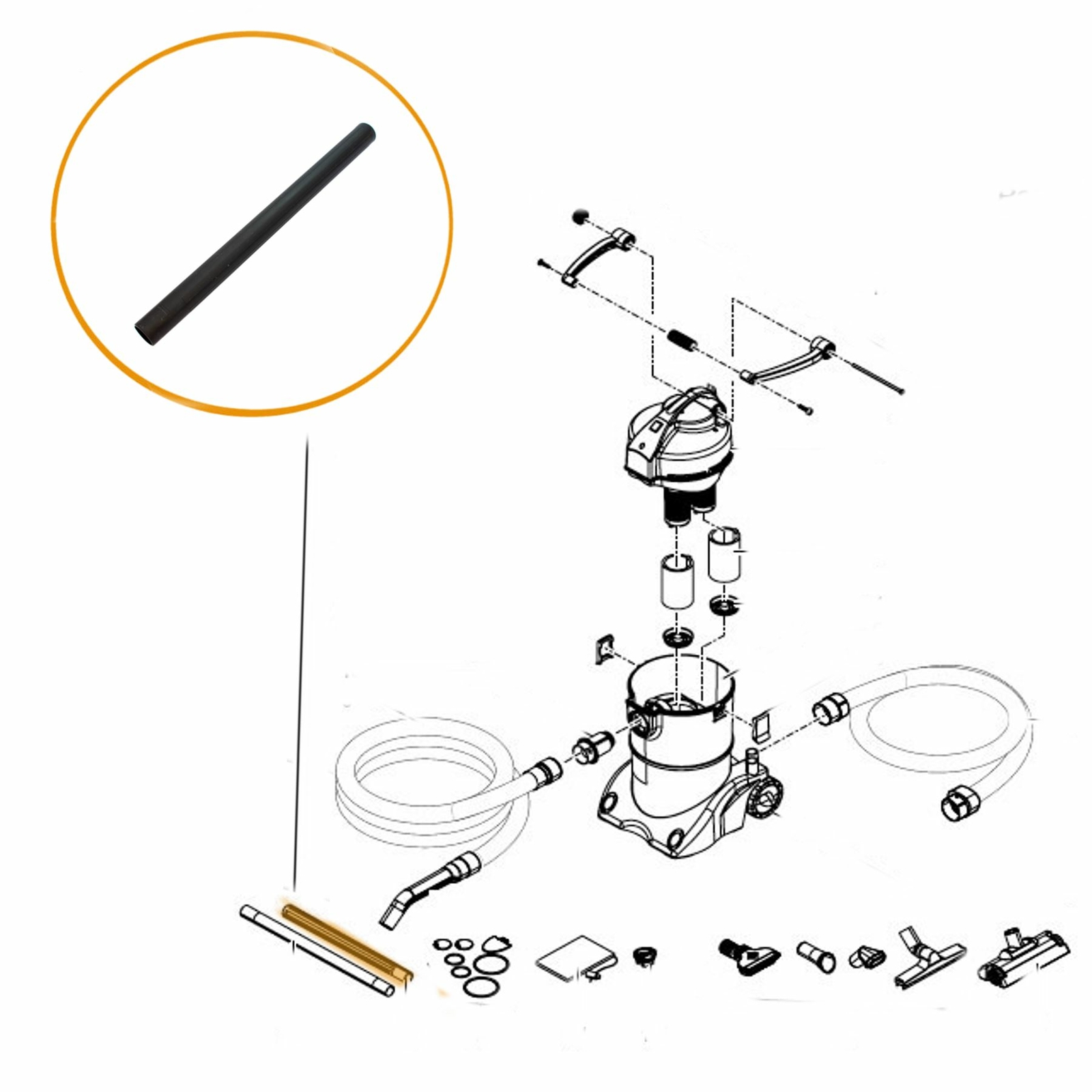 PONTEC OASE SUCTION PIPE PONDOMATIC PONDOVAC PART 44000 POND VACUUM