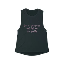 Give me Margaritas Women's Flowy Scoop Muscle Tank