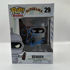 John DiMaggio AUTOGRAPH Bender - Futurarma With Quote Signed Funko Pop ACOA