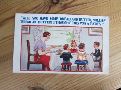 Comic Postkarte Nr. 3220 ''Willst du etwas Brot und Butter haben ...'' erschienen 1930