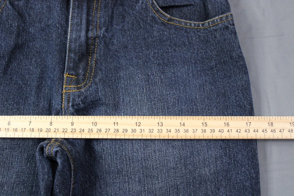 Hurley Jeans Boys 18 Blue Mid Rise 84 Slim Straight Dark Stretch Denim 30x29 - Image 4 of 4