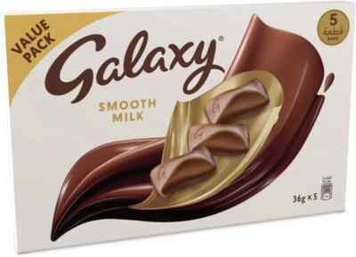 Galaxy Smooth Milk Chocolate 36 g (Pack of 5) Free Shipping World Wide