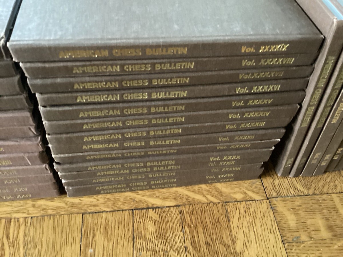 Lot Rare De 59 Bulletins American Chess Bulletin - Couverture Rigide - Moravian Chess