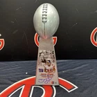 David Tyree Signed Giants SB Trophy Replica 14” Beckett Autographed COA Auto